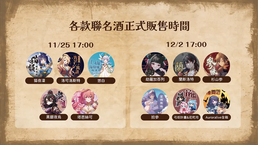 「2023 VTuber異世界酒館」PF39再次登場11款Vtuber聯名商品於現場開放預購 5 2023pf39auroraliveVTuberTavernsitenews05