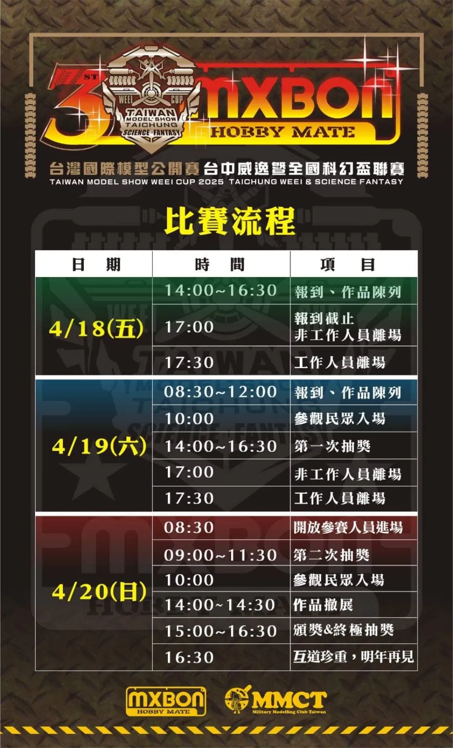 「2025台灣國際模型公開賽台中威逸暨科幻盃聯賽」將結合超級眼鏡蛇、黑鷹直升機實裝展演 3 2025apriltaiwanmodelshowtaichungnews03