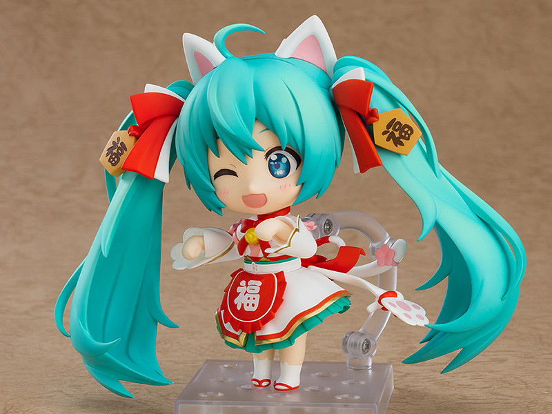 GSC《Character Vocal系列01 初音未來》初音未來 招福初音Ver.黏土人 4 NendoroidHatsuneMikuManekiMiku04