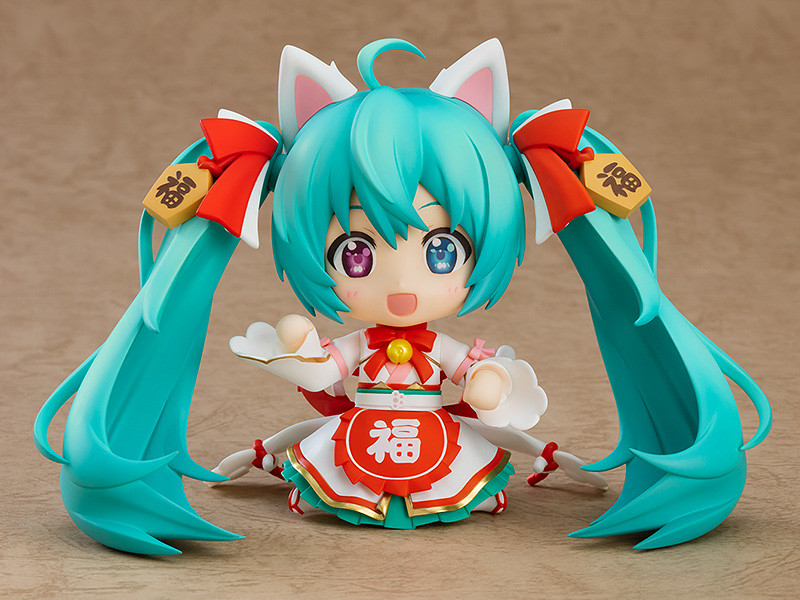 GSC《Character Vocal系列01 初音未來》初音未來 招福初音Ver.黏土人 5 NendoroidHatsuneMikuManekiMiku05